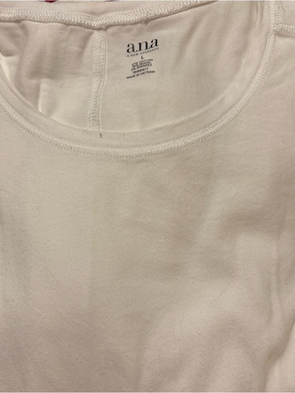 a.n.a Women’s Long Sleeve Crewneck Tops Size L- White, Red, Navy, Blue - Picture 2 of 5